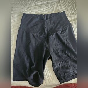 Women's Black Shorts. Aerie, Offline, Crossover Front, Size L